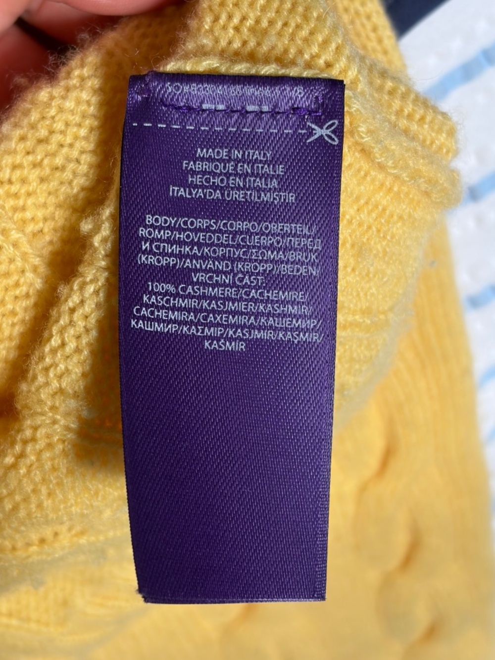 Ralph Lauren Cable-Knit Cashmere Sweater - Picture 3 of 3